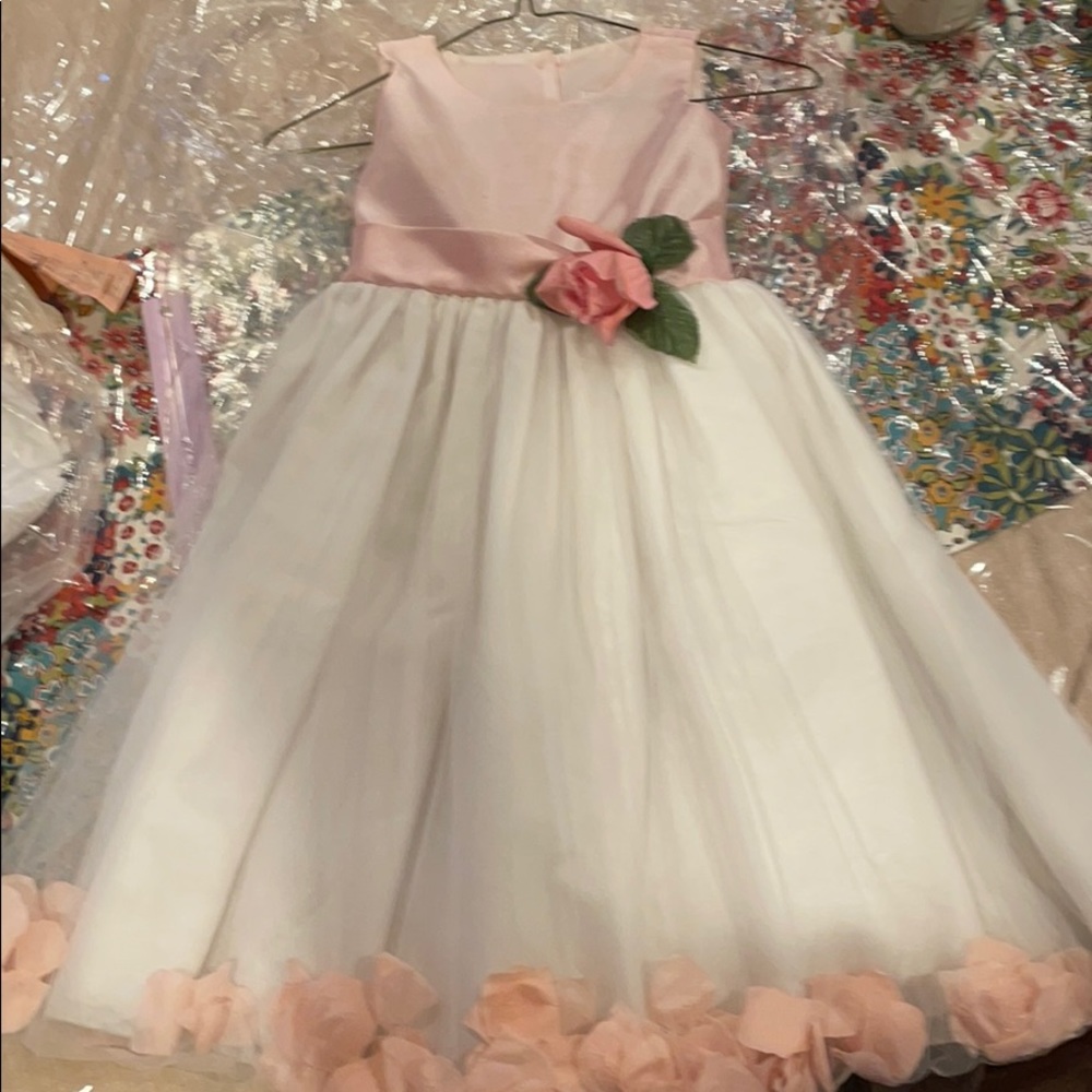 swea pea & lilli flower girl dress (size:5)
